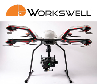 Workswell Logo and Drone